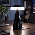 Abajur Cogumelo LED Portátil Recarregável USB em ambiente sofisticado à noite, imagem 2