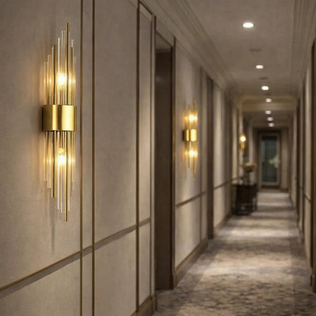 Arandela de Cristal Luxo Ouro – Brivar – foto 4