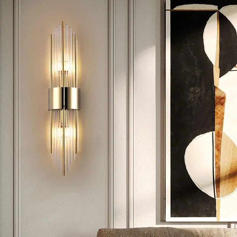 Arandela de Cristal Luxo Ouro – Brivar – foto 7
