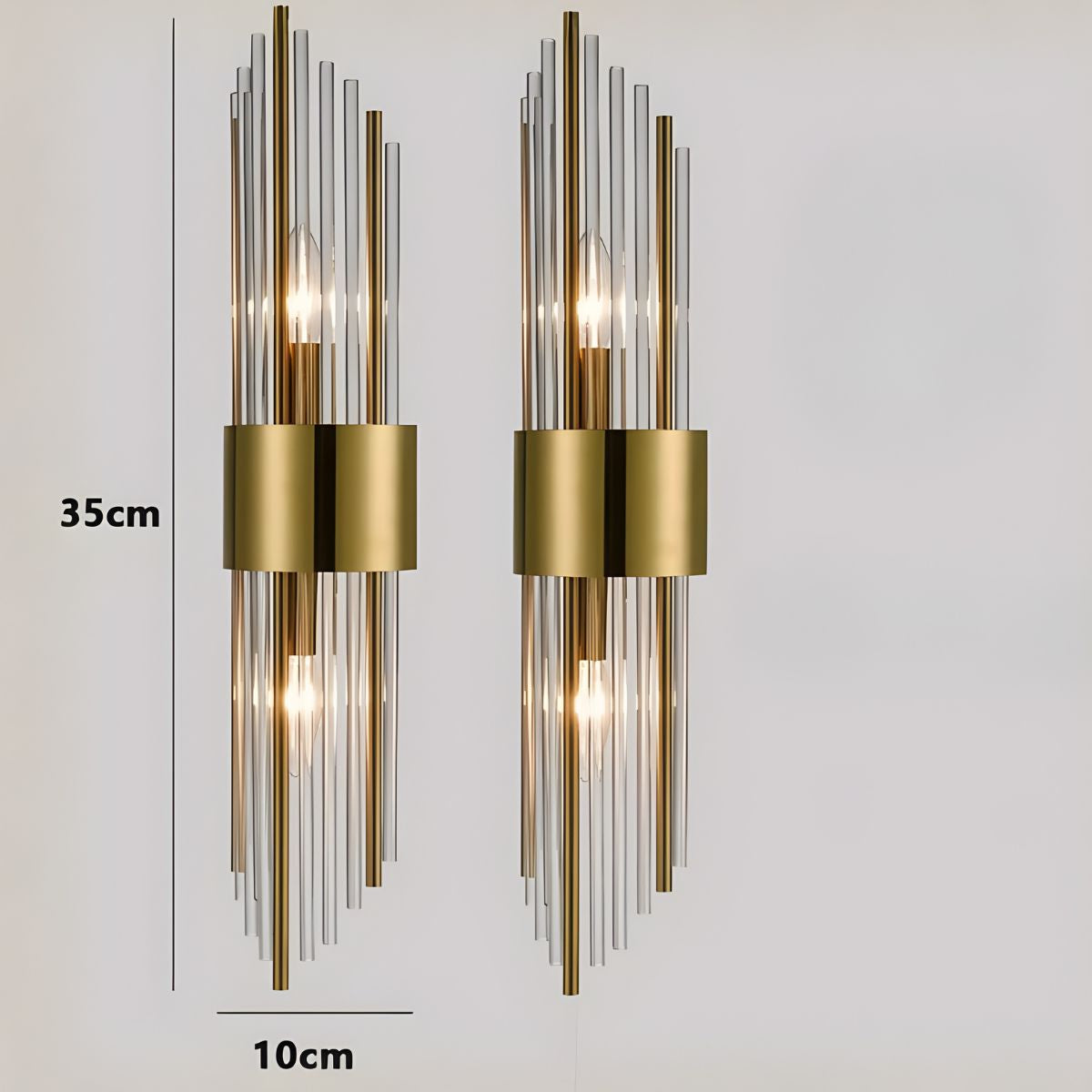 Arandela de Cristal Luxo Ouro – Brivar – foto 10