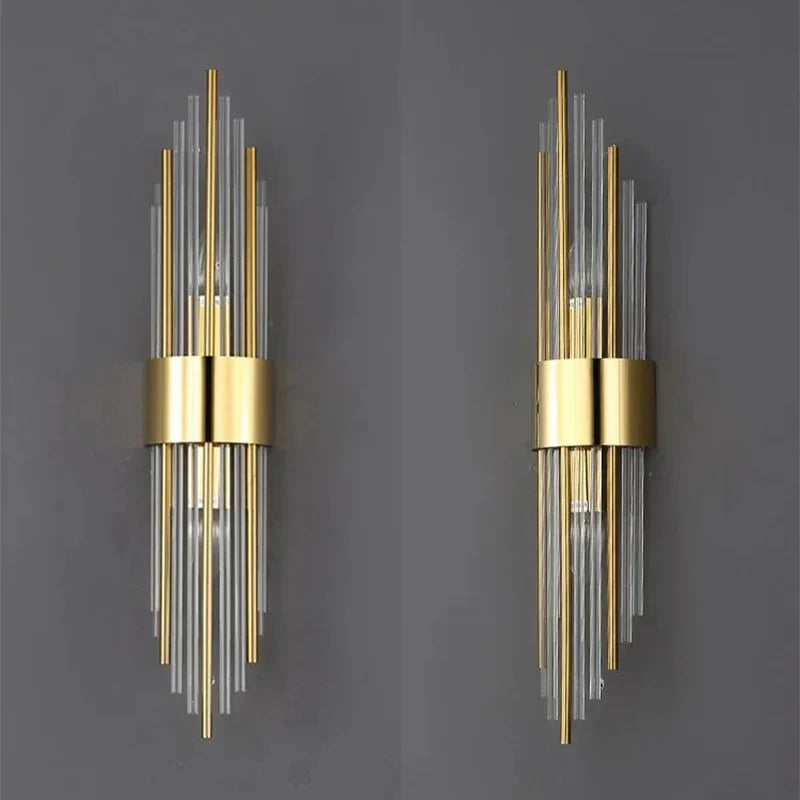 Arandela de Cristal Luxo Ouro – Brivar – foto 11