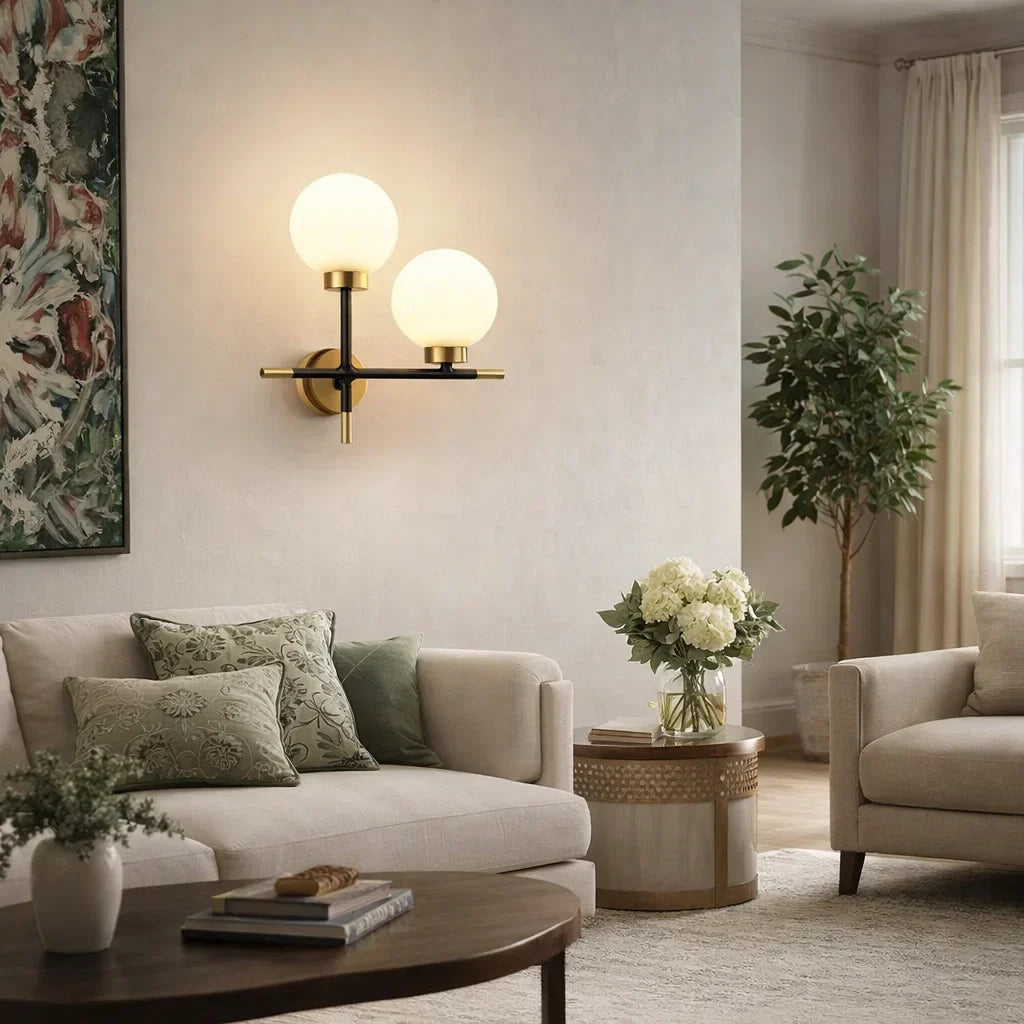 Arandela de Parede Luxo com Bola de Vidro – Brivar – foto 2