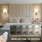 Arandela de Parede para Sala e Quarto Sem Fio/Recarregável