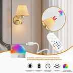 Arandela de Parede LED Sem Fio em Rattan
