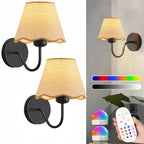 Arandela de Parede LED Sem Fio em Rattan