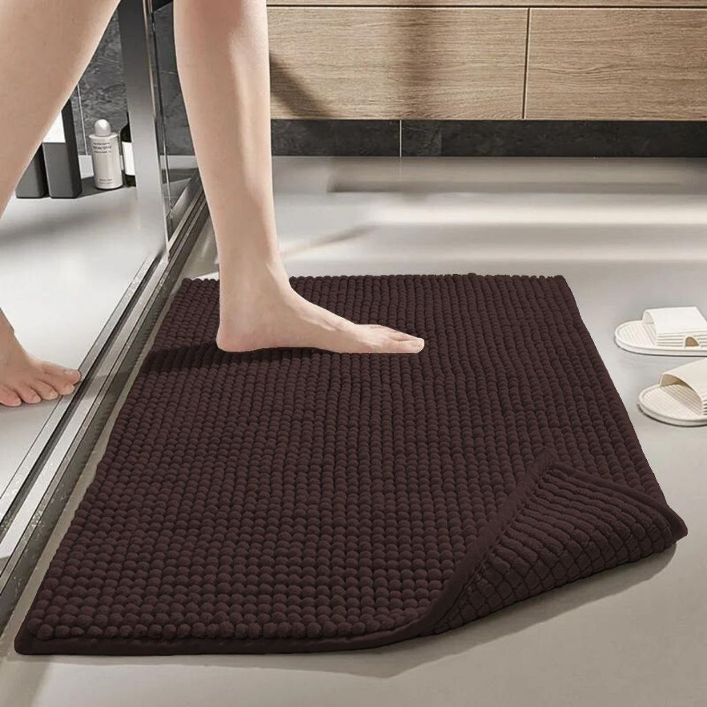 Kit Tapete de Banheiro 40×60 Antiderrapante Microfibra – Brivar Decor