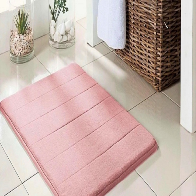 Tapete de Porta Para Banheiro Macio 60cm