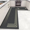 Tapete de cozinha Onyx Soft preto, vista geral – Brivar
