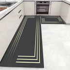 Tapete de cozinha Onyx Soft preto, vista geral – Brivar