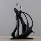 Escultura Casal Dançando em Resina Nórdica