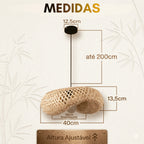 Kit 2 Pendentes Honolulu Bambu Natural - imagem 4