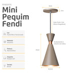 Kit 3 Pendentes Mini Pequim Fendi - imagem 3