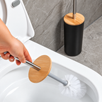Kit para Banheiro e Lavabo com Bambu 6 Peças Preto – Brivar Casa e Decor – foto 03