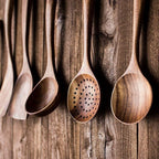 Kit Utensílios de Cozinha 7 Peças em Madeira Teca – Brivar – foto 8