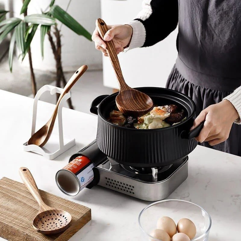 Kit Utensílios de Cozinha 7 Peças em Madeira Teca – Brivar – foto 10