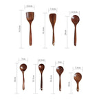Kit Utensílios de Cozinha 7 Peças em Madeira Teca – Brivar – foto 17