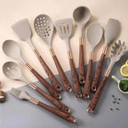 Kit de Utensílios Rosé Essencial — 10 Peças com Organizador – Brivar – foto 1