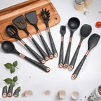 Kit de Utensílios Rosé Essencial — 10 Peças com Organizador – Brivar – foto 2