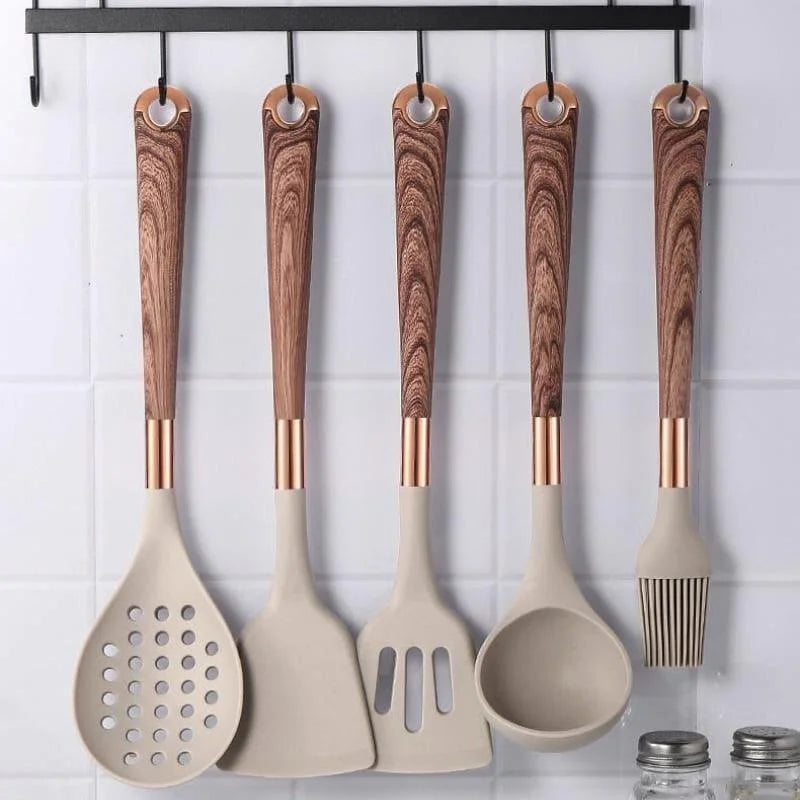 Kit de Utensílios Rosé Essencial — 10 Peças com Organizador – Brivar – foto 9