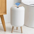Lixeira Decorativa Automática Madeira com Sensor 10L