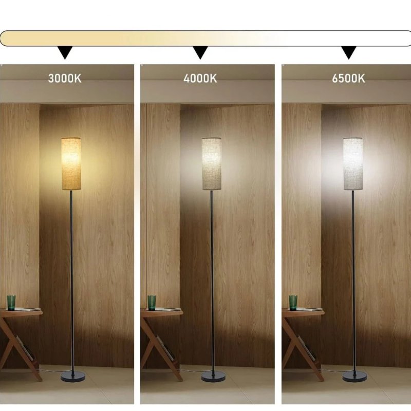 Luminária de Chão Minimalista Luz Ajustável