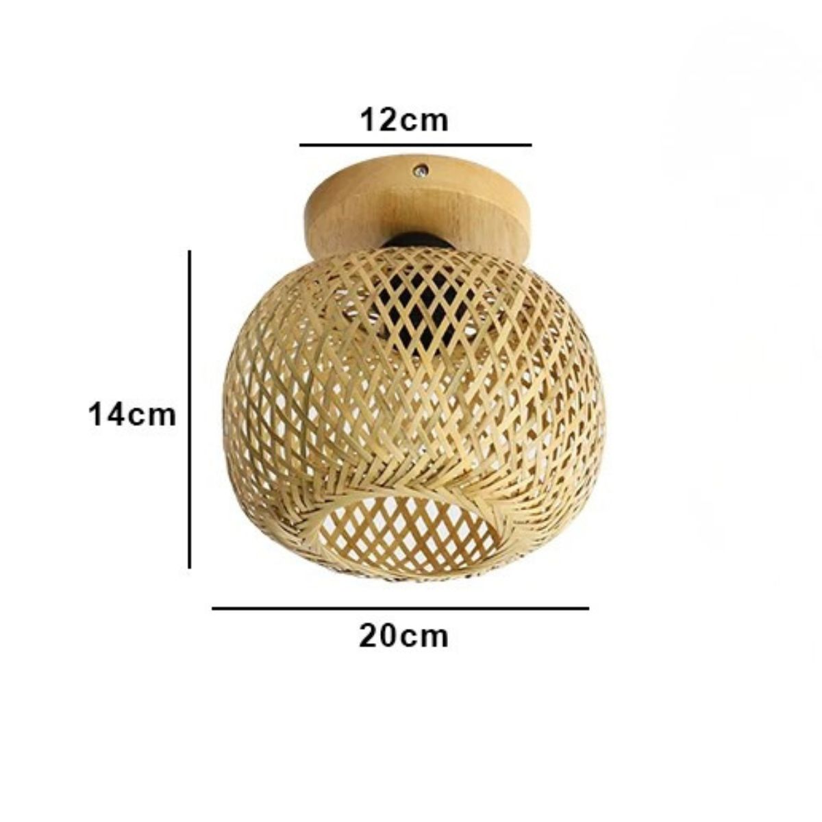 Luminária de Teto Artesanal em Bambu – Brivar – foto 11