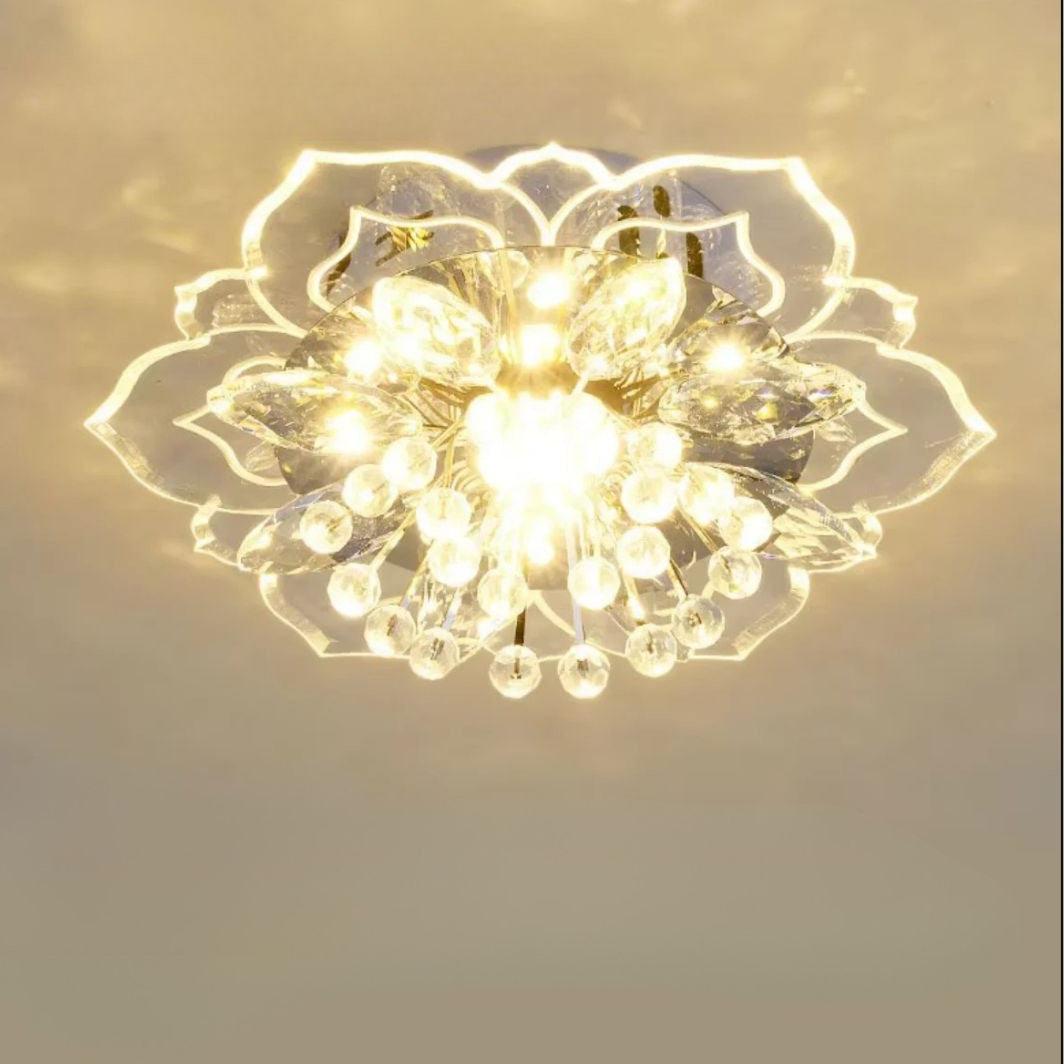 Luminária de Teto Cristal LED Flor – Brivar – foto 1