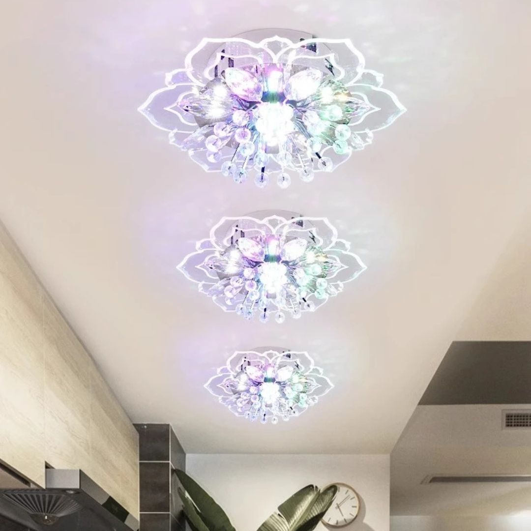 Luminária de Teto Cristal LED Flor – Brivar – foto 11