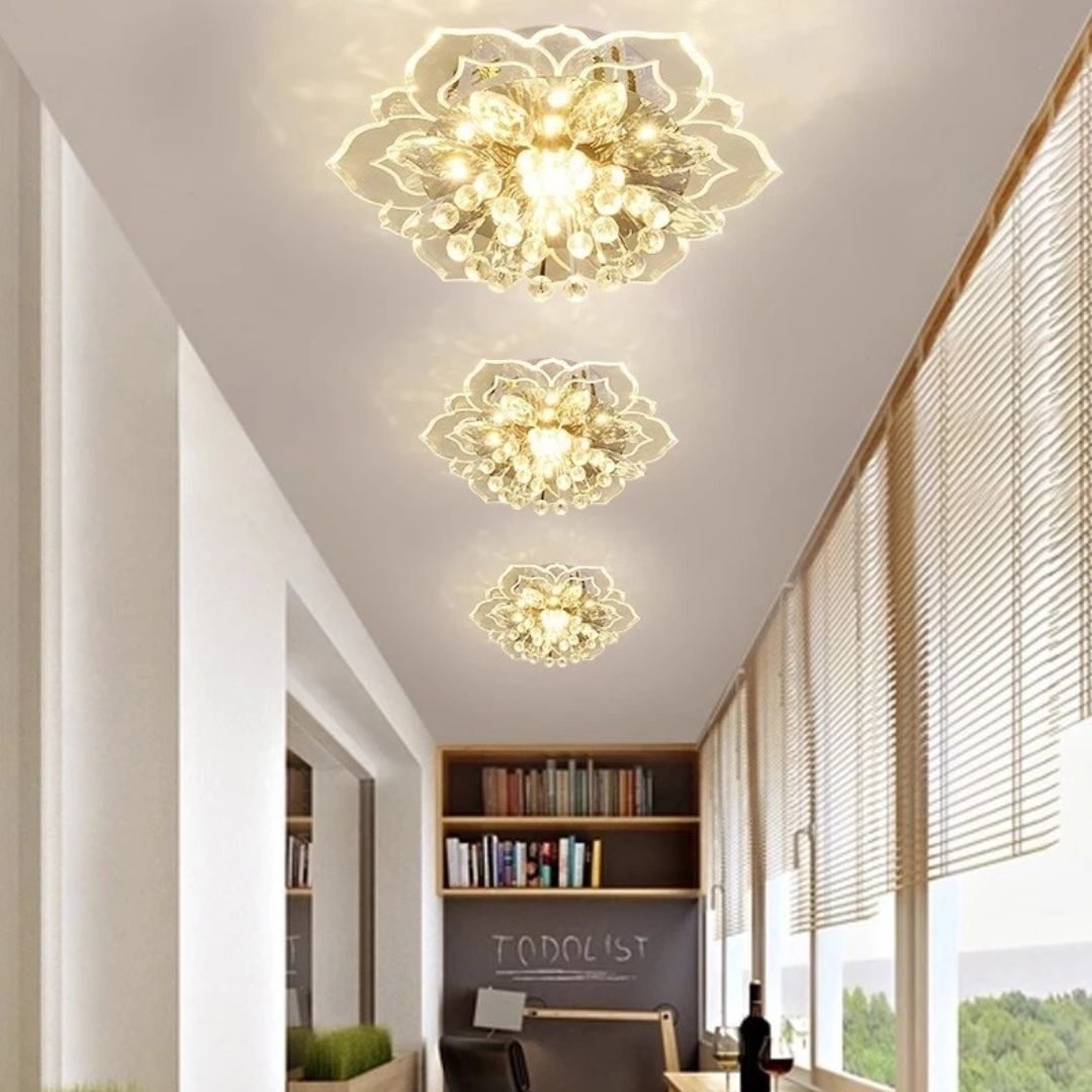 Luminária de Teto Cristal LED Flor – Brivar – foto 12