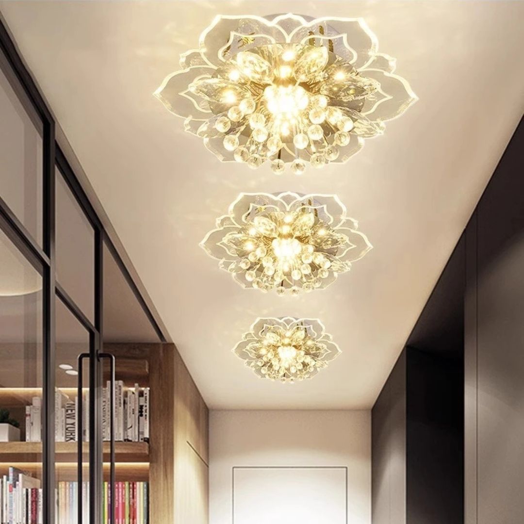 Luminária de Teto Cristal LED Flor – Brivar – foto 13