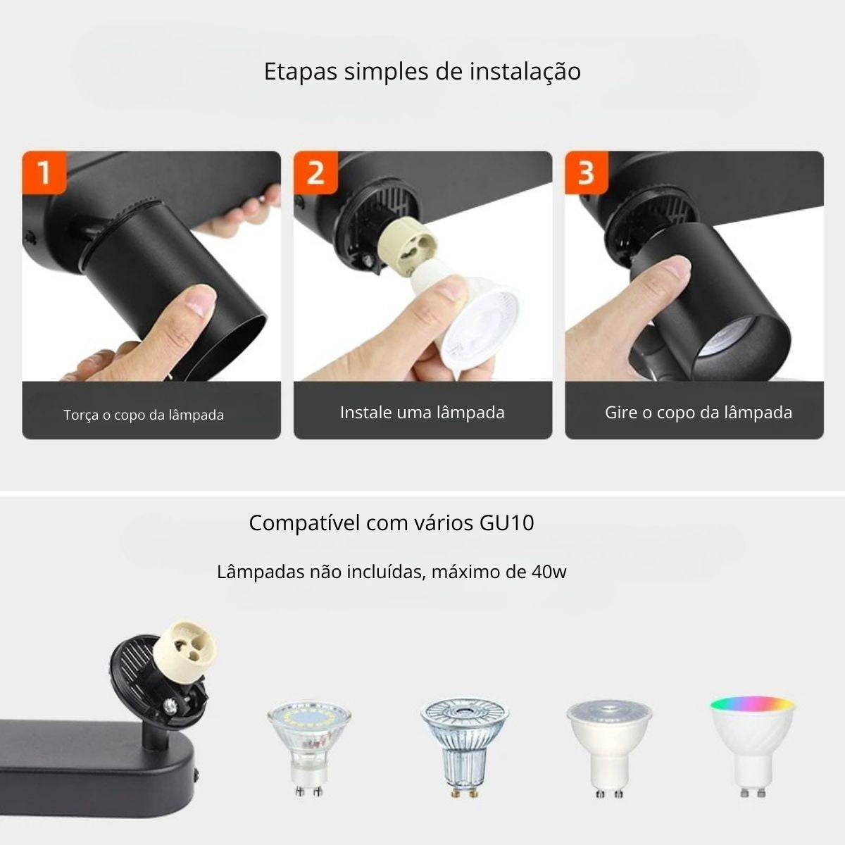 Luminária de Teto em Led Direcional Ajustável – Brivar – foto 8