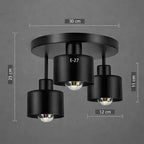 Luminária de Teto Fixa com 3 Pontos de Luz – Brivar – foto 13