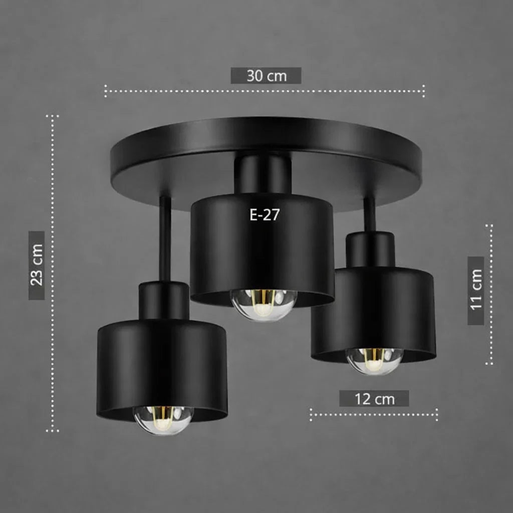 Luminária de Teto Fixa com 3 Pontos de Luz – Brivar – foto 13