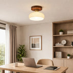 Luminária de Teto Luxuosa em Vidro e Madeira – Brivar – foto 4