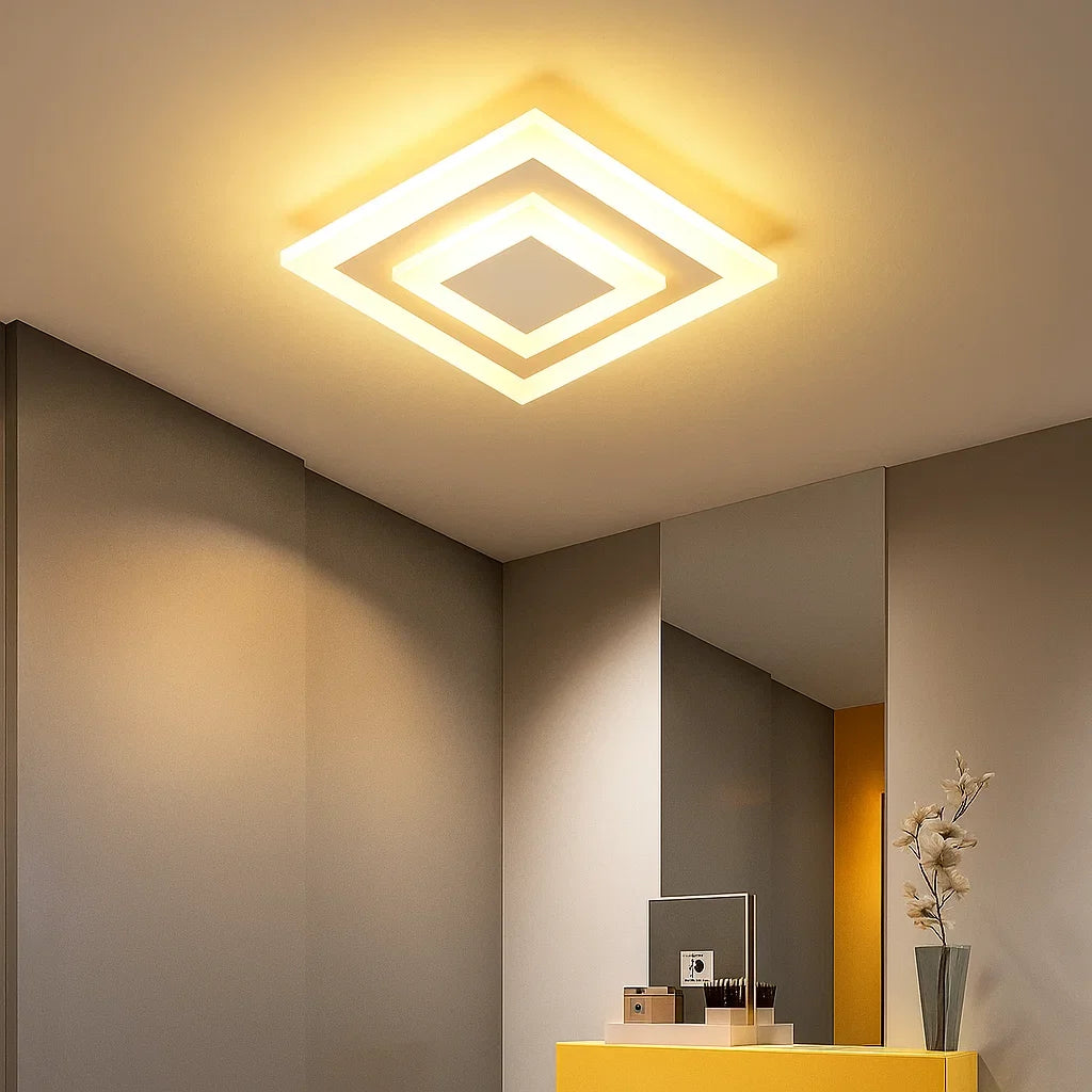 Luminária de Teto Plafon Elegante Quadrada – Brivar – foto 2