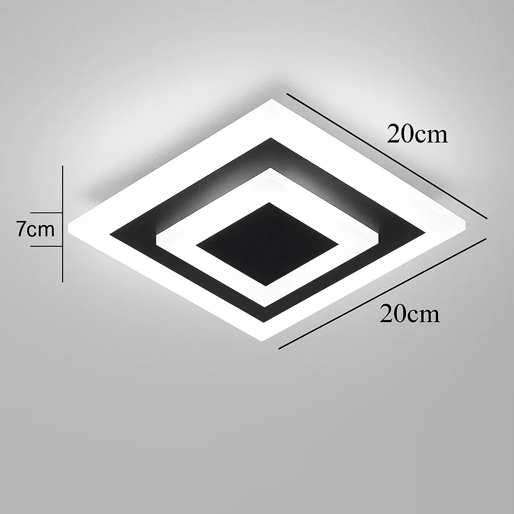 Luminária de Teto Plafon Elegante Quadrada – Brivar – foto 7