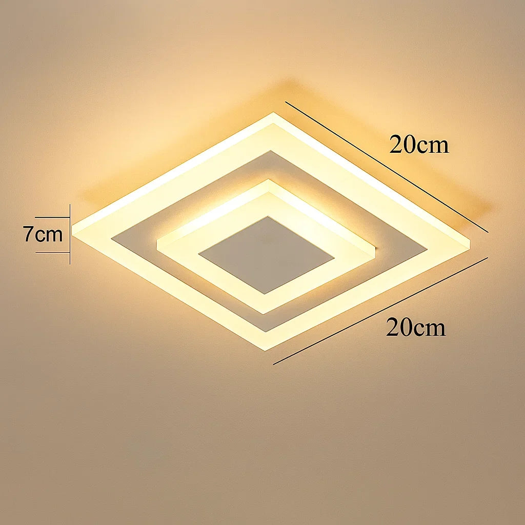 Luminária de Teto Plafon Elegante Quadrada – Brivar – foto 8