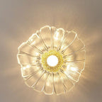Luminária de Teto Vintage Flor de Vidro – Brivar – foto 14