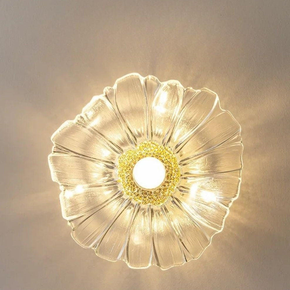 Luminária de Teto Vintage Flor de Vidro – Brivar – foto 14