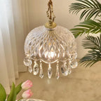 Luminária Pendente de Vidro Retro Francês – Brivar – foto 2