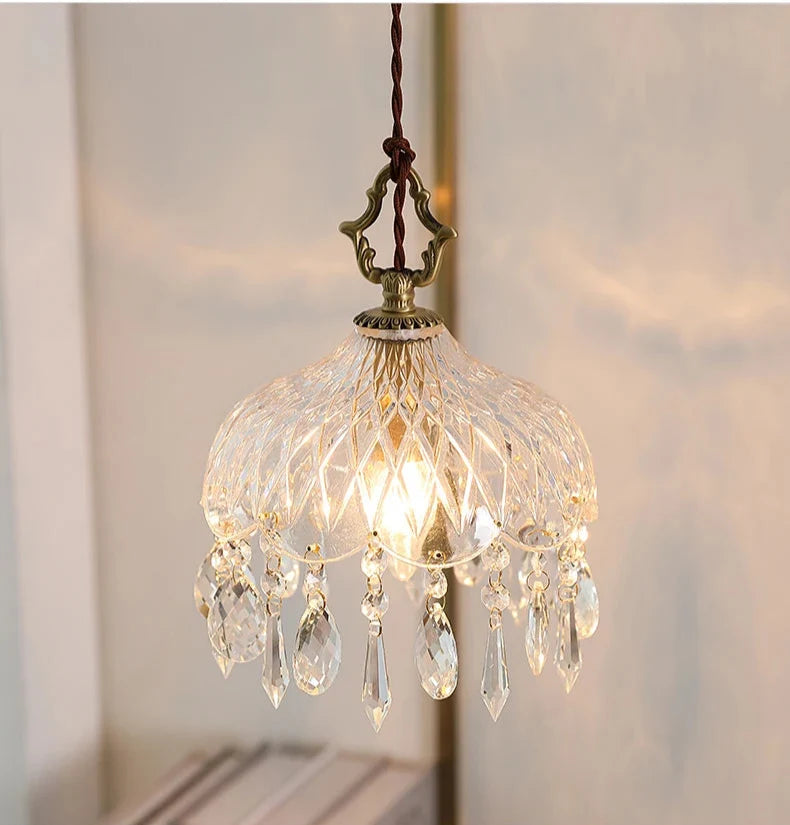 Luminária Pendente de Vidro Retro Francês – Brivar – foto 12