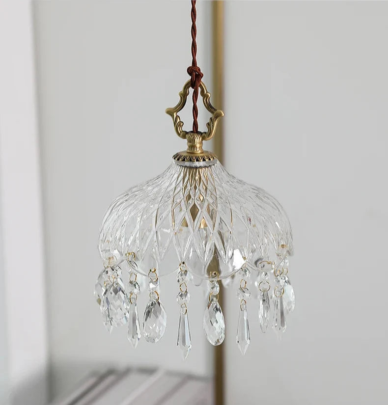 Luminária Pendente de Vidro Retro Francês – Brivar – foto 13