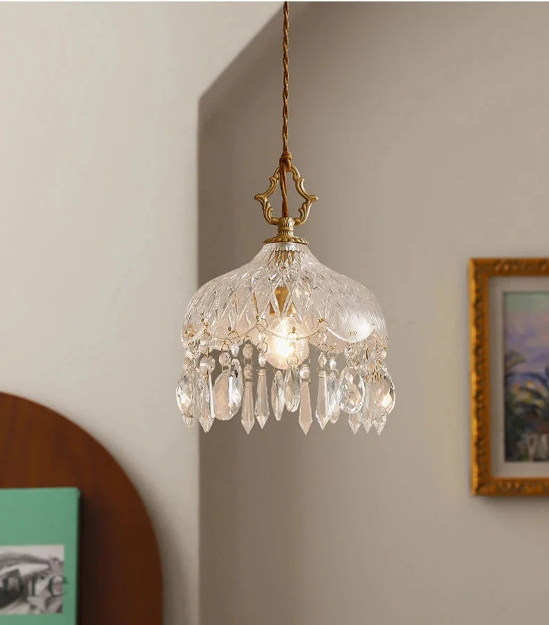 Luminária Pendente de Vidro Retro Francês – Brivar – foto 14