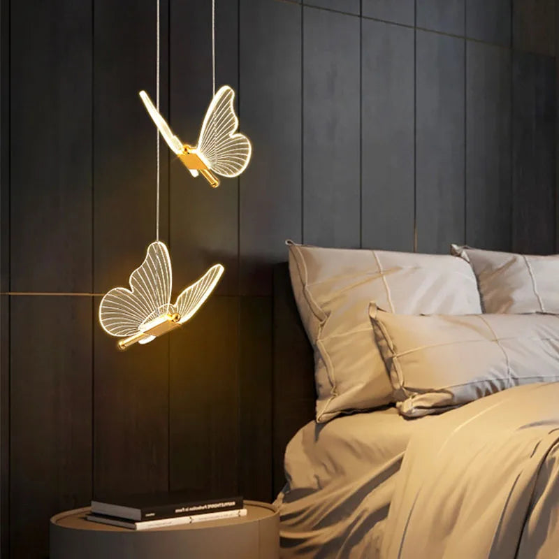 Luminária Pendente LED Borboleta Cristal – Brivar – foto 1