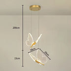 Luminária Pendente LED Borboleta Cristal – Brivar – foto 16