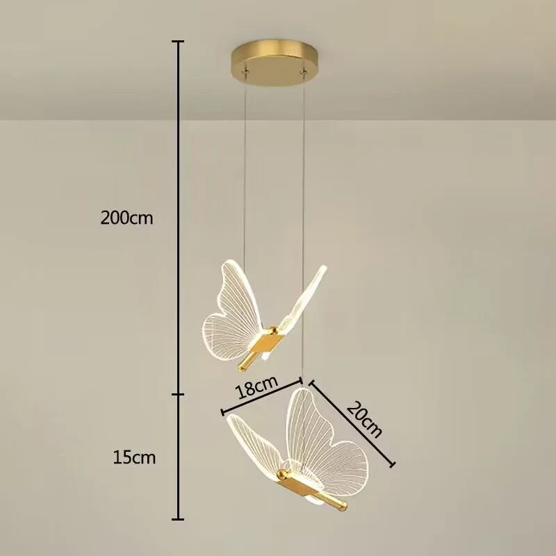 Luminária Pendente LED Borboleta Cristal – Brivar – foto 16