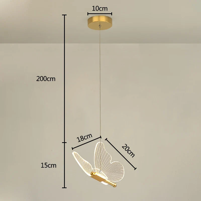 Luminária Pendente LED Borboleta Cristal – Brivar – foto 17