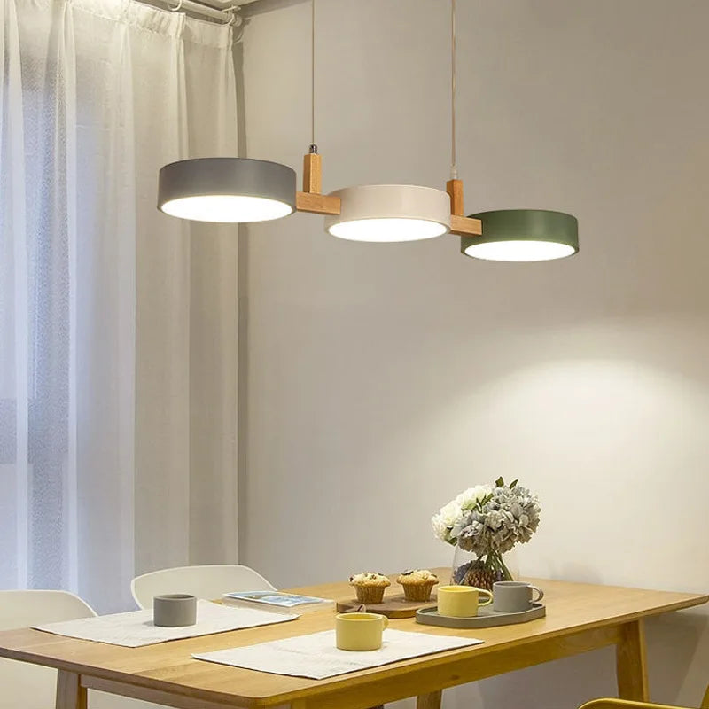 Luminária Pendente Led Metal e Madeira – Brivar – foto 1