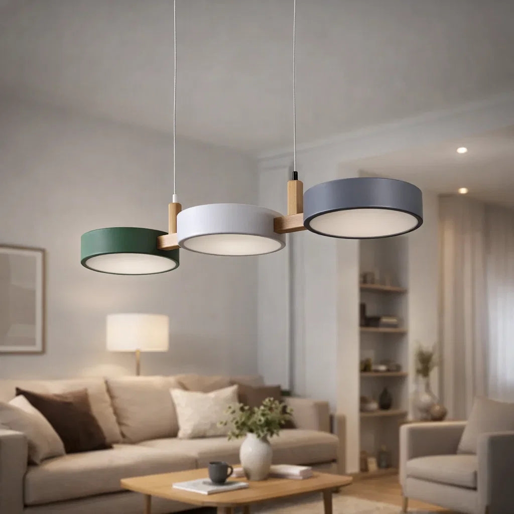 Luminária Pendente Led Metal e Madeira – Brivar – foto 3
