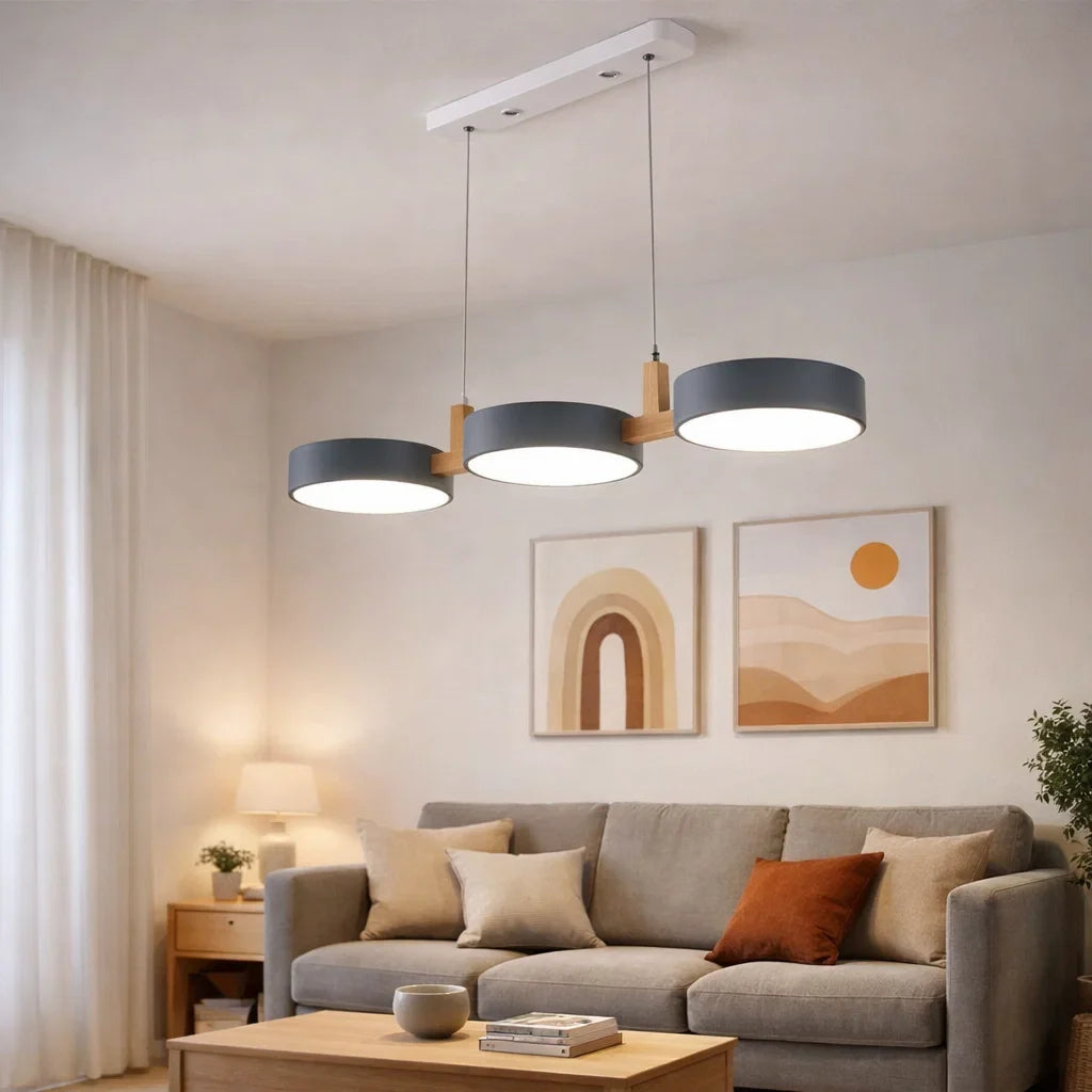 Luminária Pendente Led Metal e Madeira – Brivar – foto 4